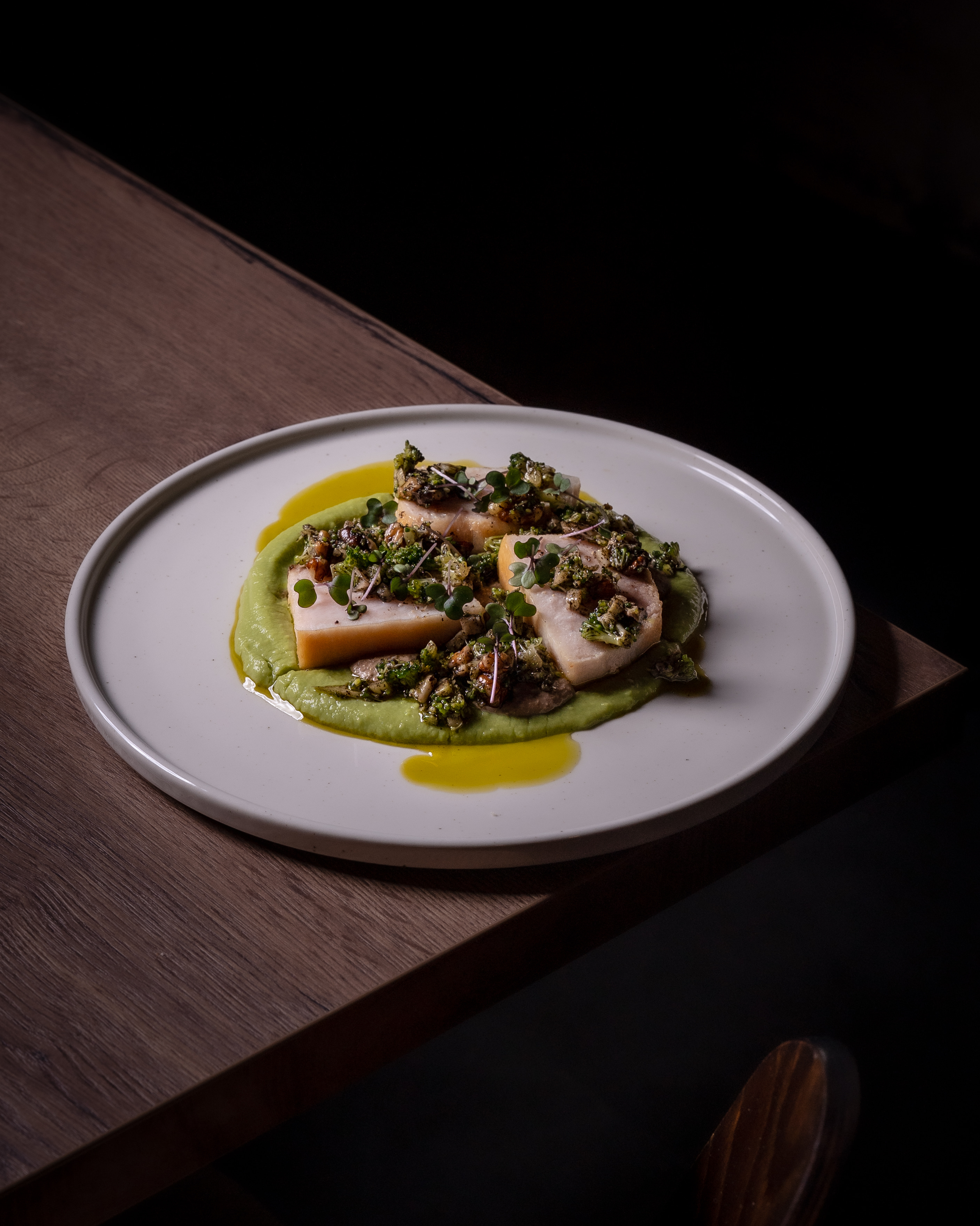 Espadon snacké - Plat fait maison au restaurant Les Négociants Bordeaux